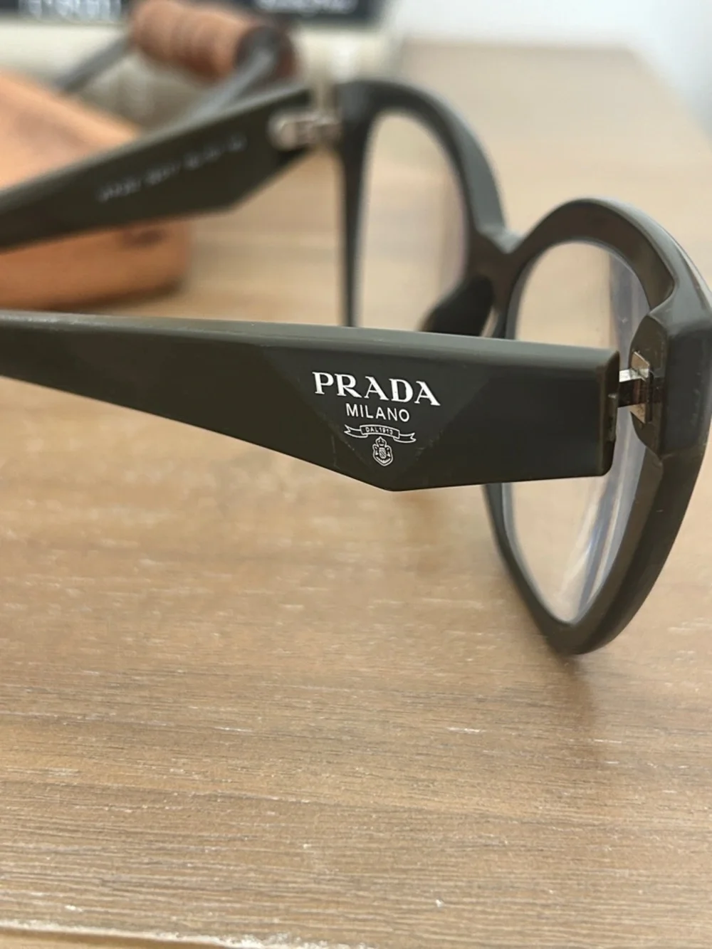 Prada Black Cat-Eye Acetate Glasses - Picture 5 of 9